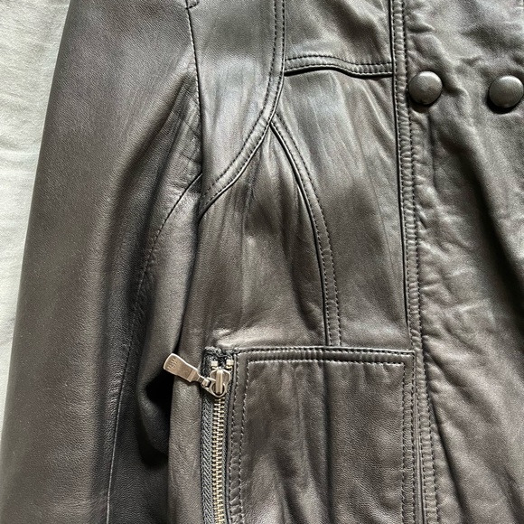 Ted Baker Bomber Leather Jacket - Picture 7 of 8